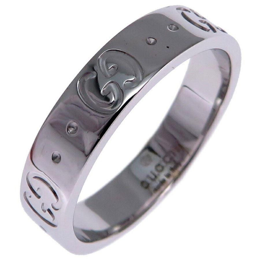 Gucci White Gold Icon Ring