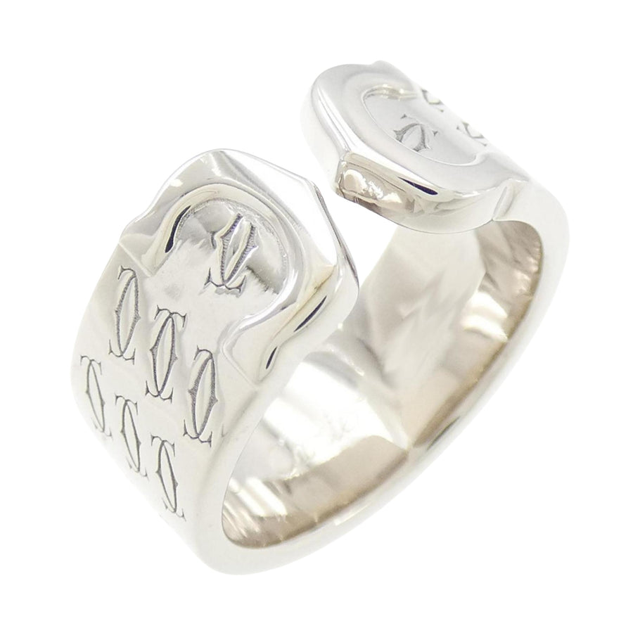 Cartier White Gold C2 Ring with Slight Scratches