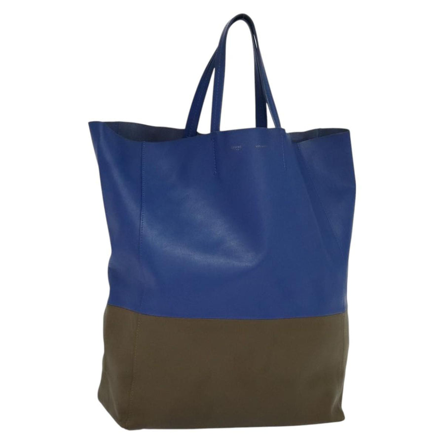 Celine Cabas Vertical Leather Tote Bag