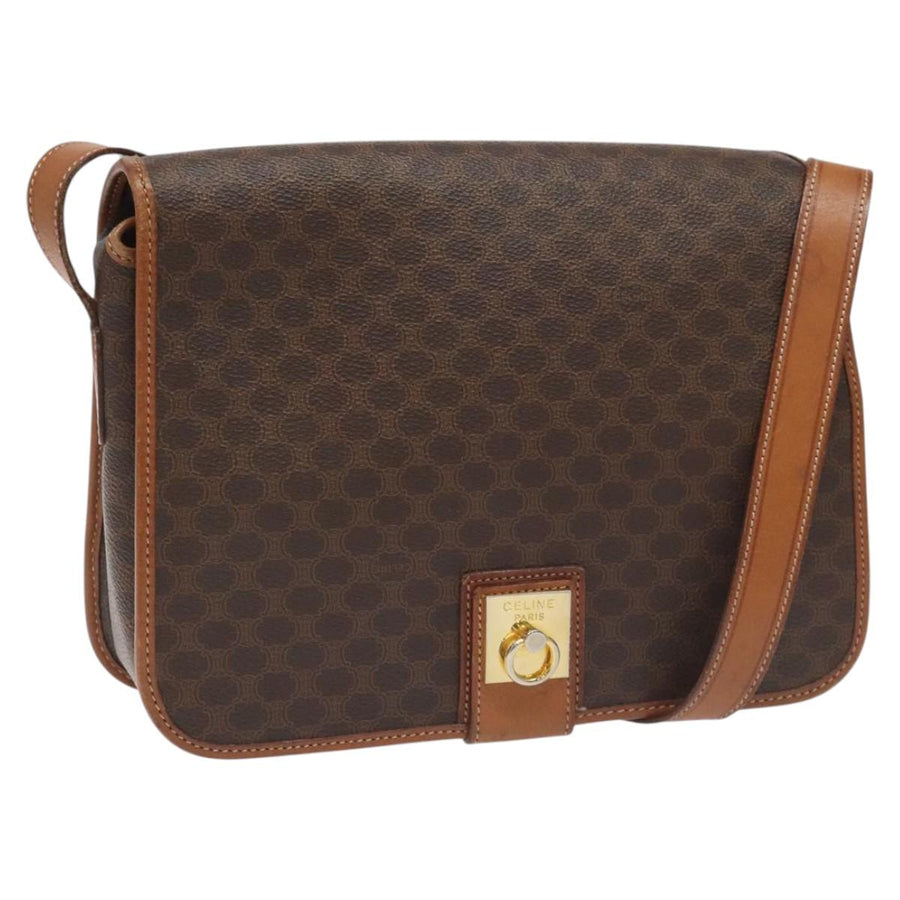 Celine Canvas Macadam Shoulder Bag