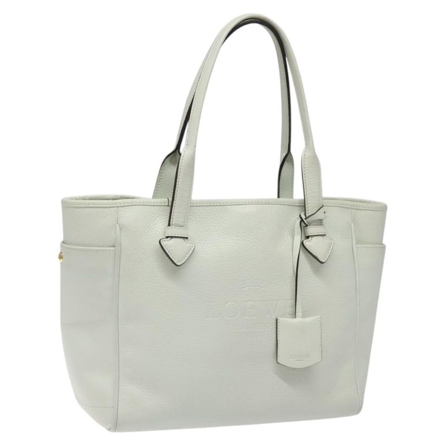 Loewe Leather T Shopper with Charm and Handle Drop