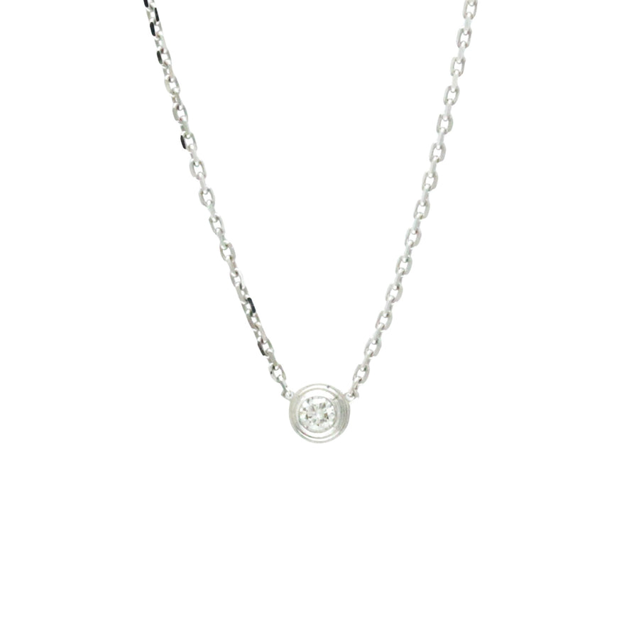Cartier White Gold Pendant Necklace with Box and Certificate