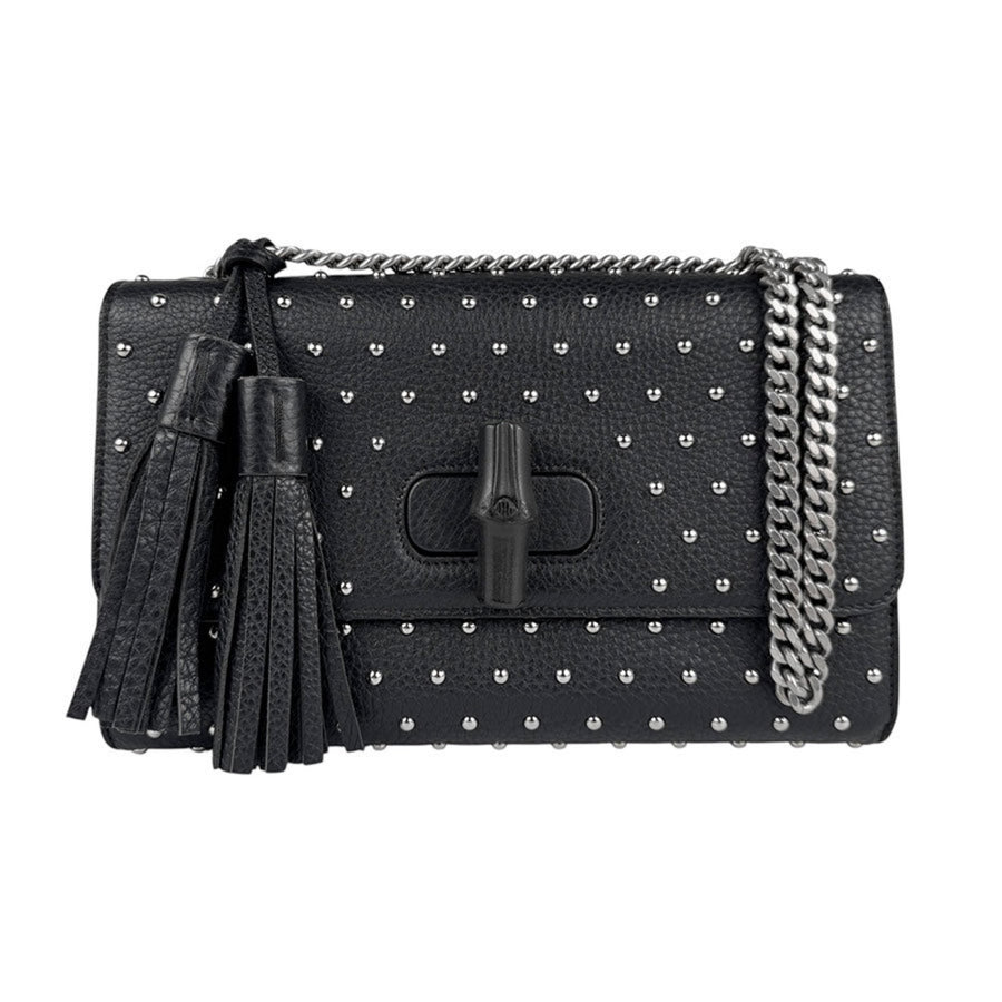 Gucci Studded Leather Crossbody Bag