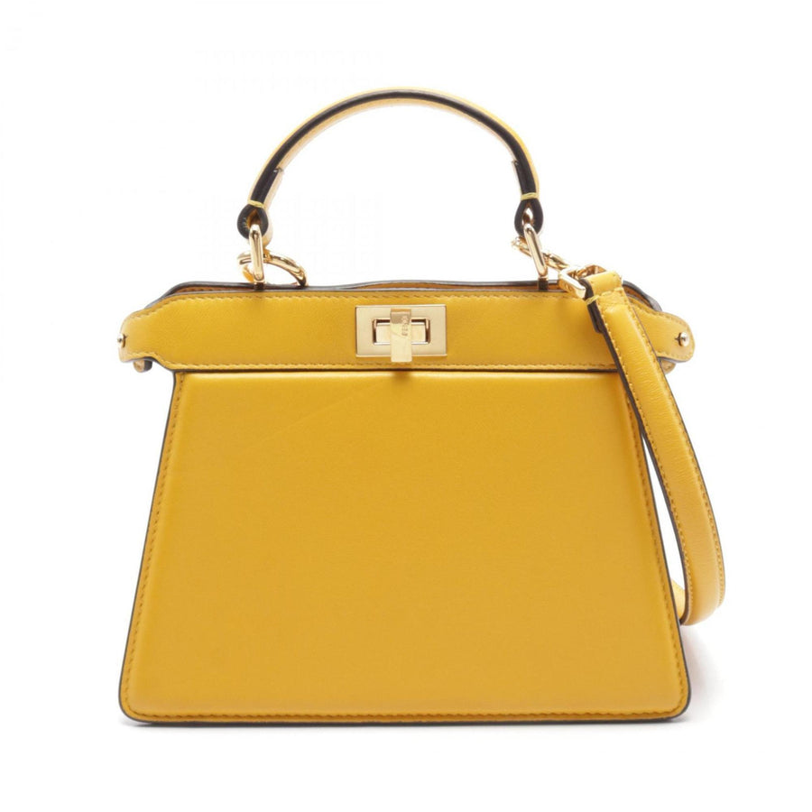 Fendi Peekaboo Leather Shoulder Bag with Strap