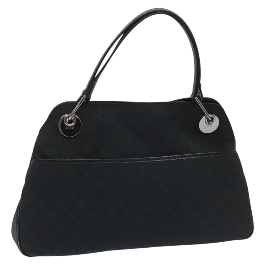 Gucci Canvas Shoulder Bag with Subtle Rubbing Detailing