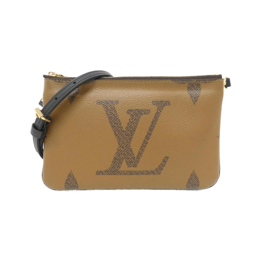 Louis Vuitton Canvas Pochette Double Zip with Dust Bag