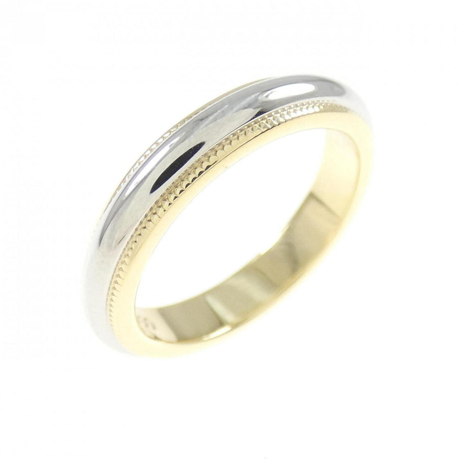 Tiffany & Co. Platinum and 18K Yellow Gold Milgrain Ring