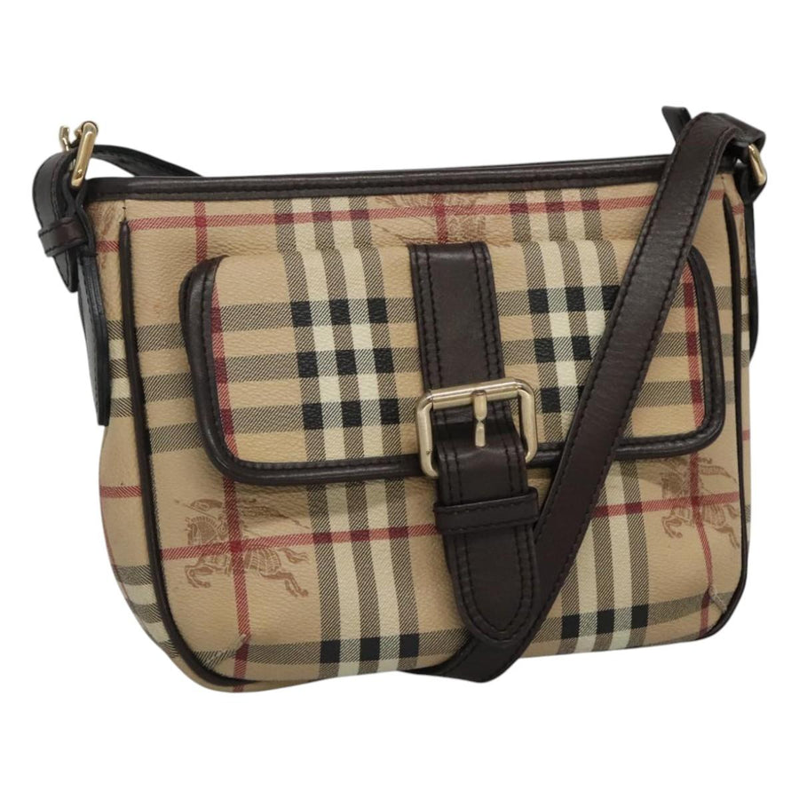 Burberry Nova Check Canvas Shoulder Bag