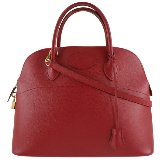 Hermès Red Leather Bolide