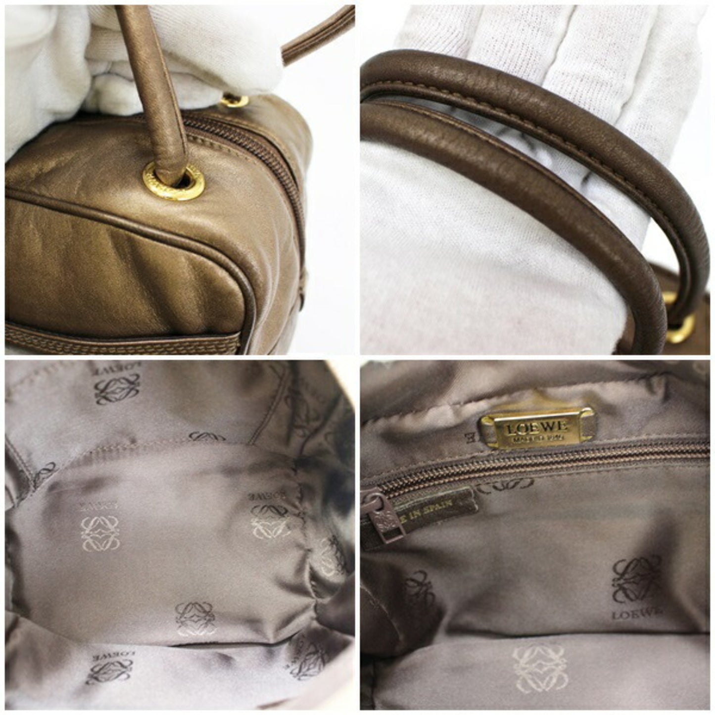 Loewe Brown Leather Handbag
