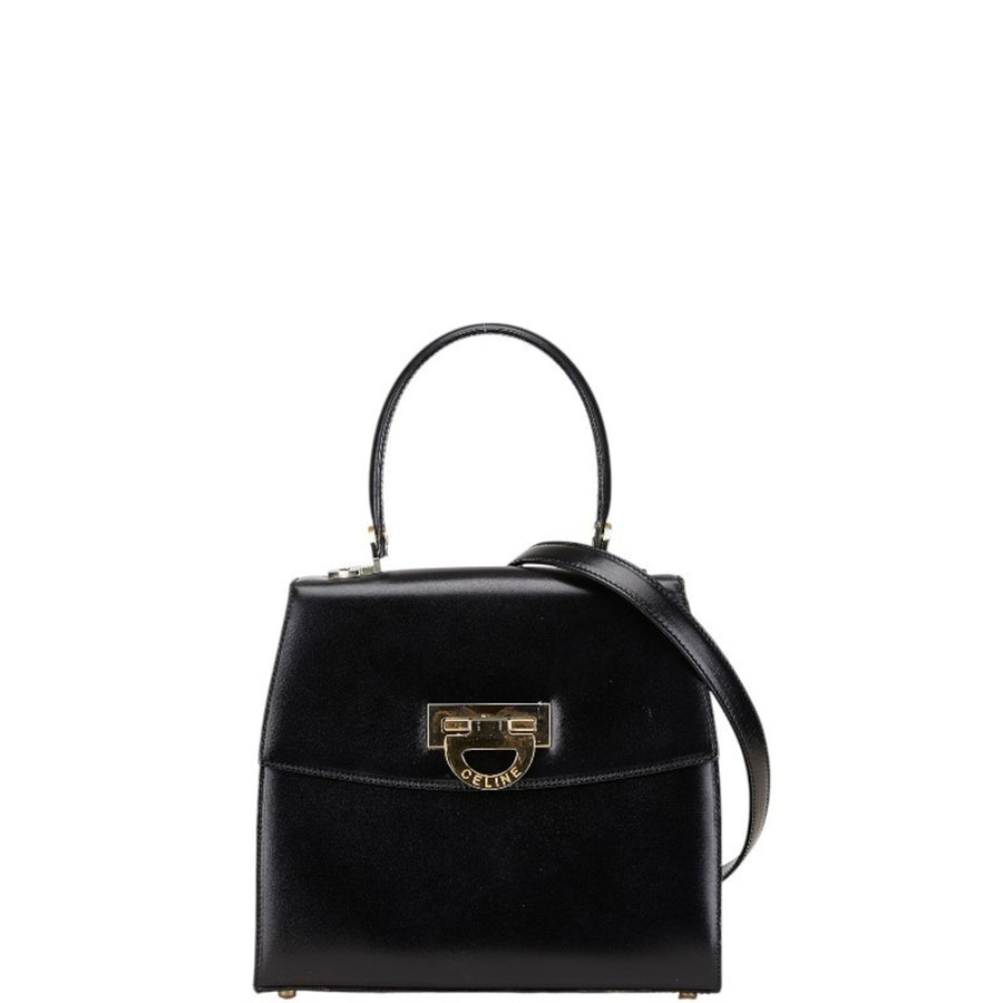 Celine Leather Shoulder Bag with Adjustable Strap