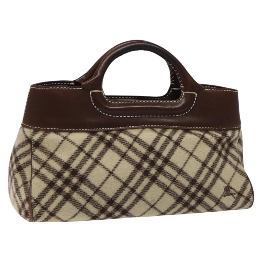 Burberry Nova Check Wool Handbag