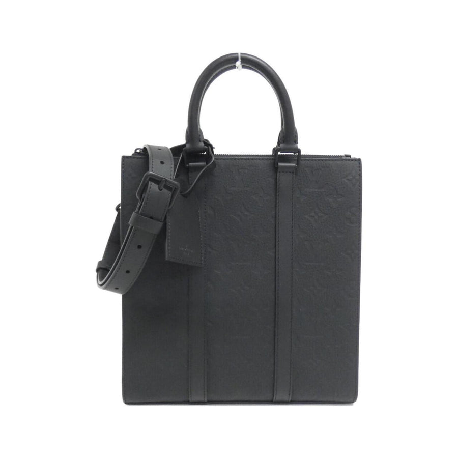 Louis Vuitton Leather Sac Plat with Dust Bag and Shoulder Strap