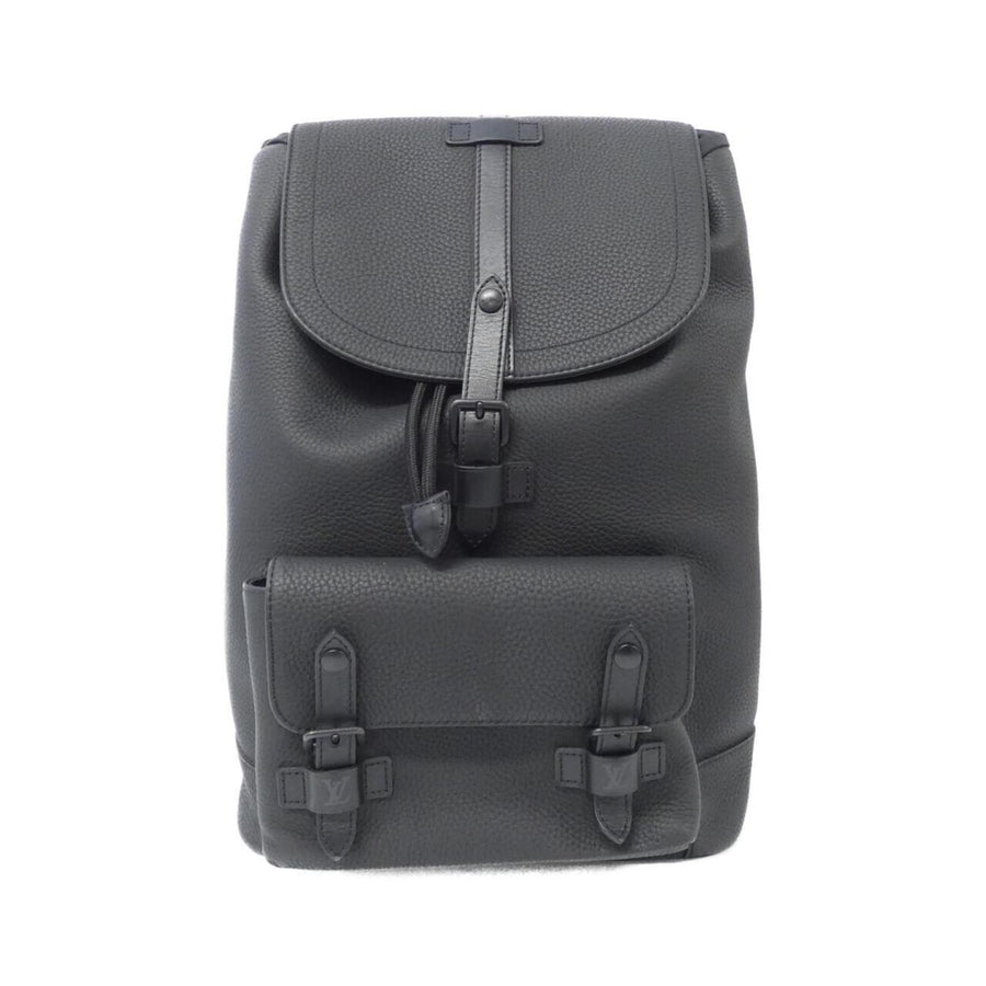Louis Vuitton Leather Backpack with Dust Bag and Slight Scratches