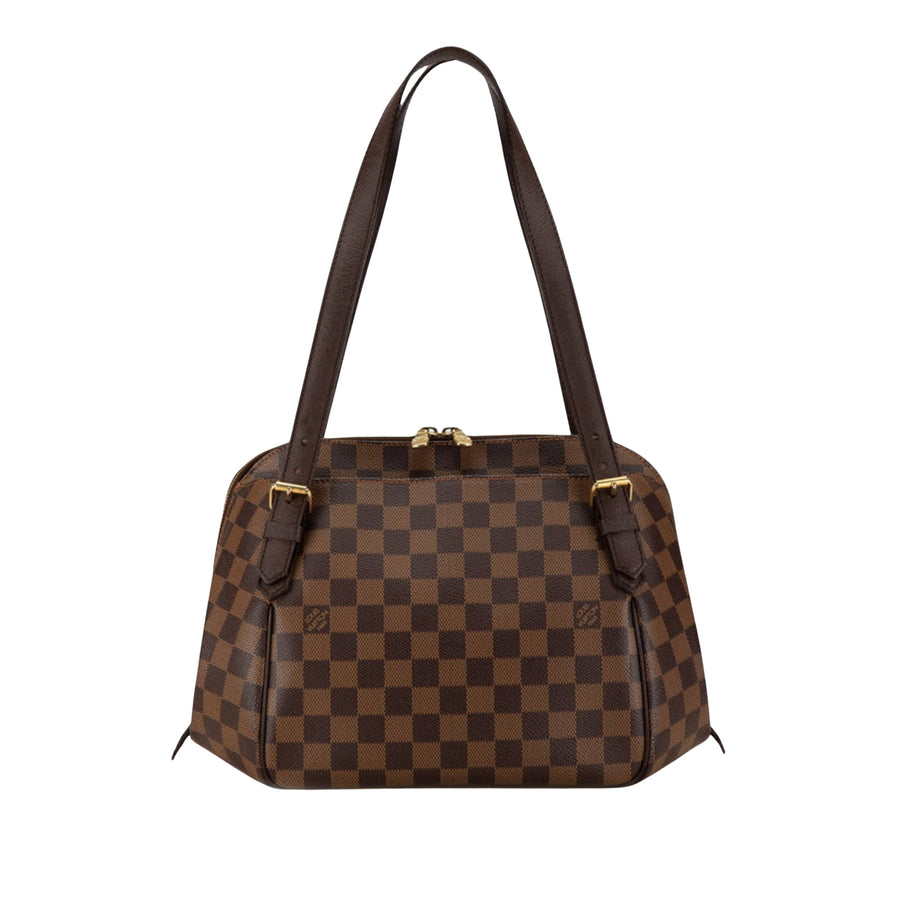Louis Vuitton Belem PM Canvas Handbag with Minor Imperfections