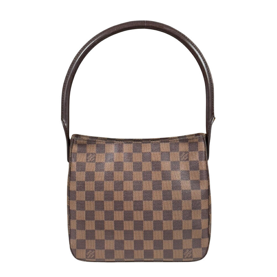 Louis Vuitton Canvas Looping MM Handbag with Slight Staining on Handle