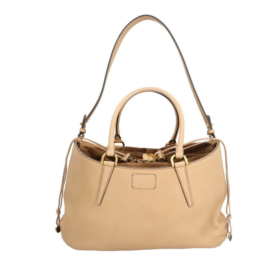 Fendi Leather B Bag with Shoulder Strap