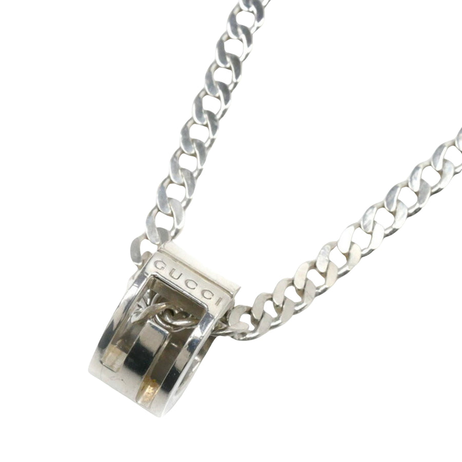 Gucci Silver Pendant Necklace from Italy