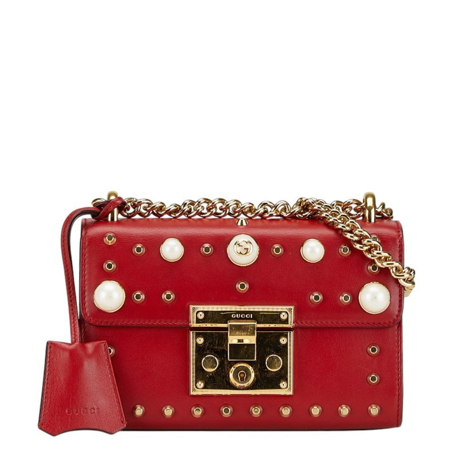 Gucci Leather Padlock Bag with Clochette and Key