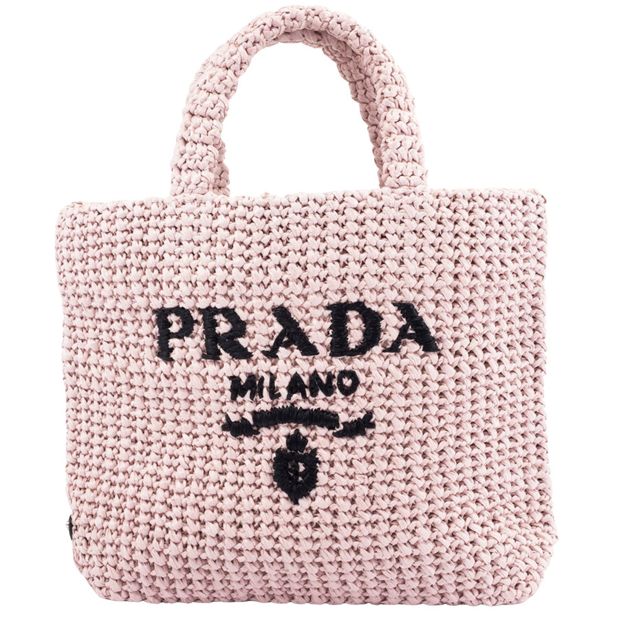 Prada Crochet Viscose Handbag with Dust Bag