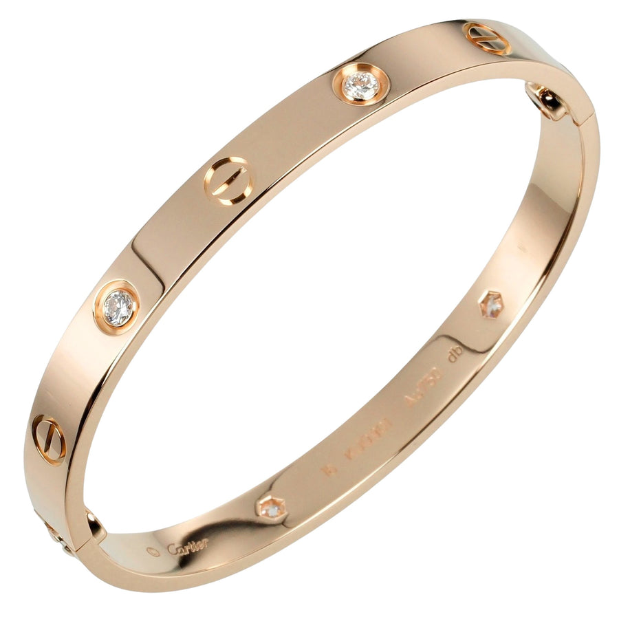 Cartier Cartier Love Rose Gold Bracelet with Diamonds