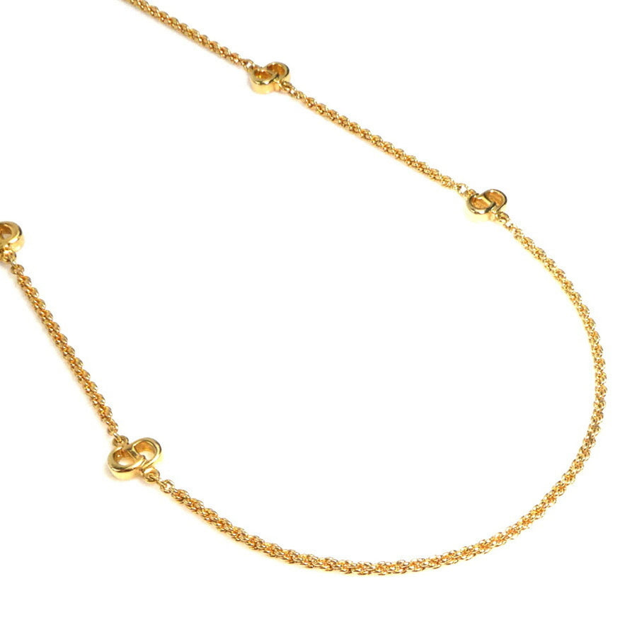 Dior Metal Pendant Necklace with Slight Scratches