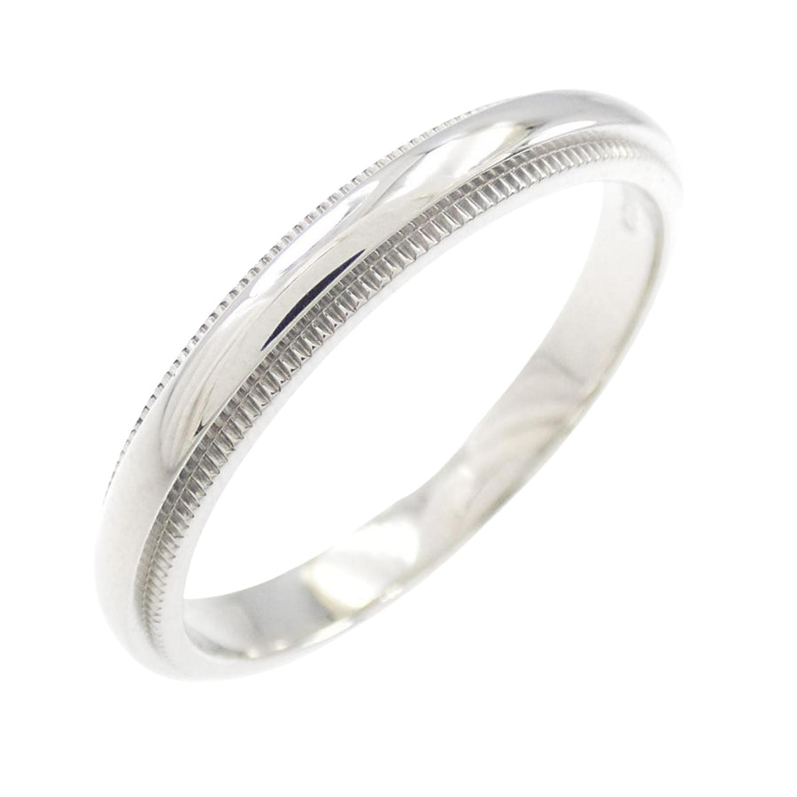 Tiffany & Co. Platinum Milgrain Ring with Subtle Detailing