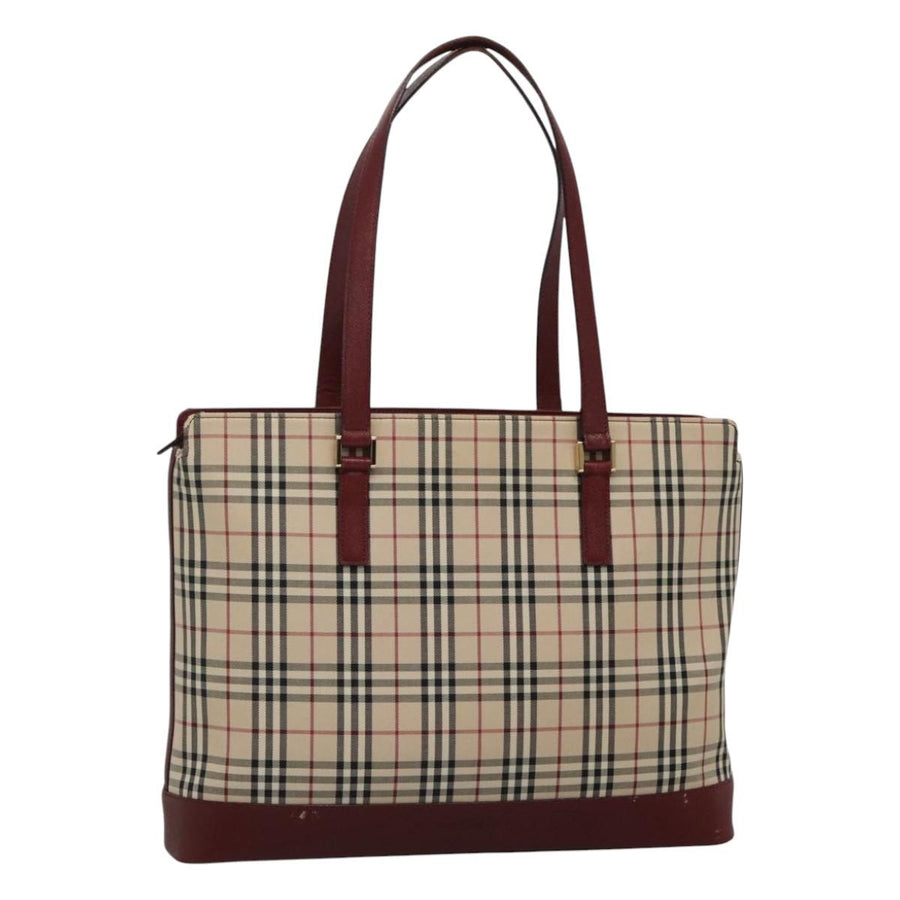 Burberry Nova Check Canvas Tote Bag