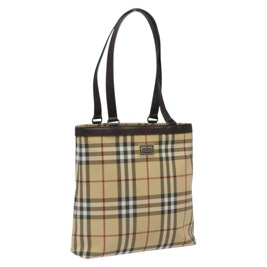 Burberry Nova Check Canvas Tote Bag
