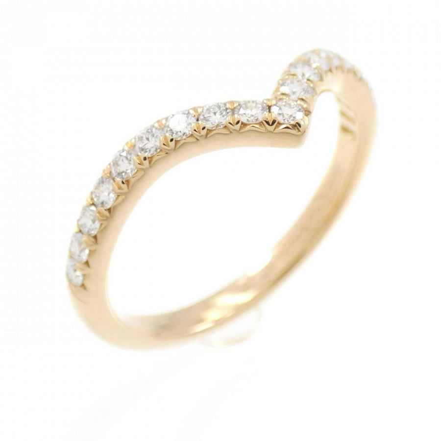 Tiffany & Co. Rose Gold V-Band Ring with Polished Finish and Subtle Scratches