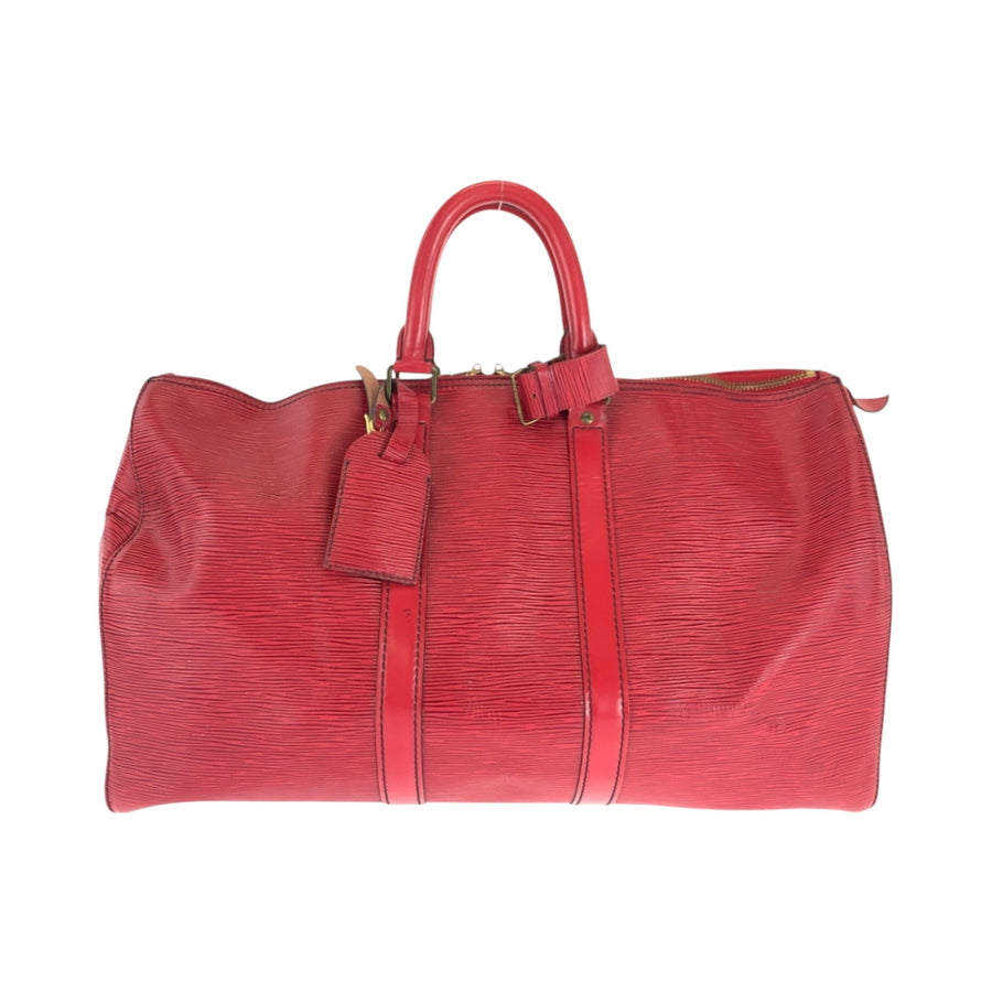 Louis Vuitton Luxurious Leather Travel Bag Crafted in France