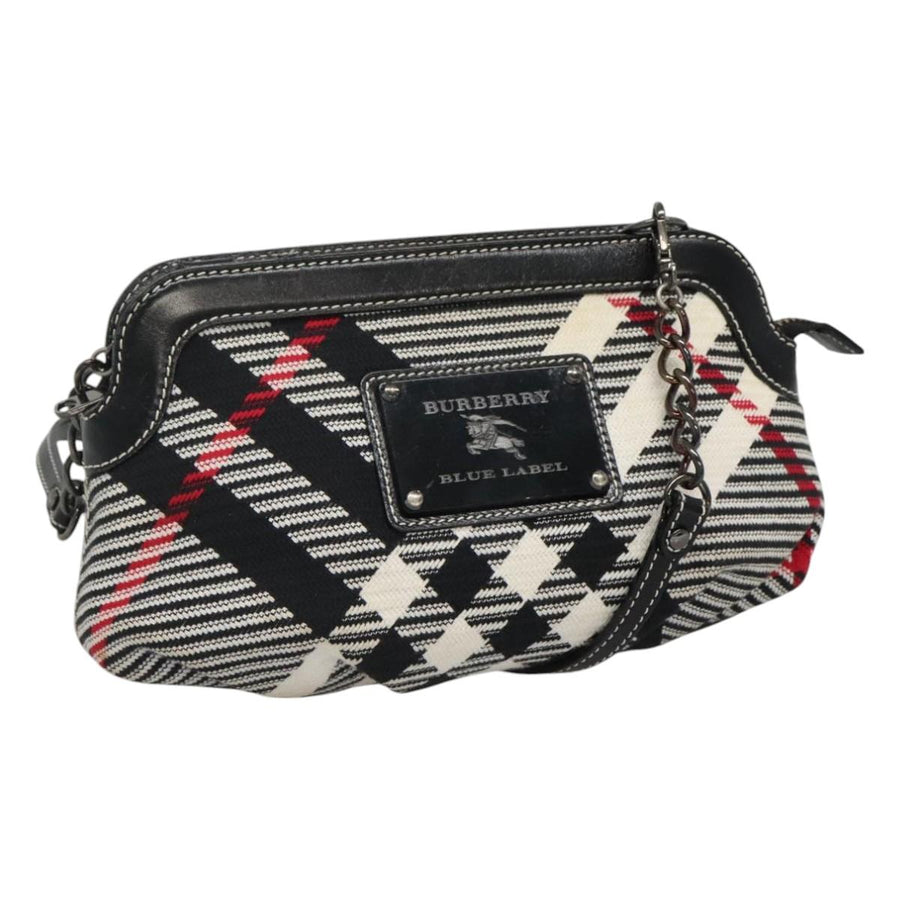 Burberry Nova Check Pattern Canvas Shoulder Bag