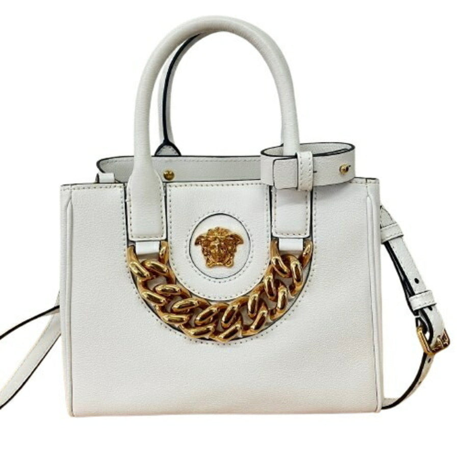 Versace Medusa Leather Handbag with Dust Bag