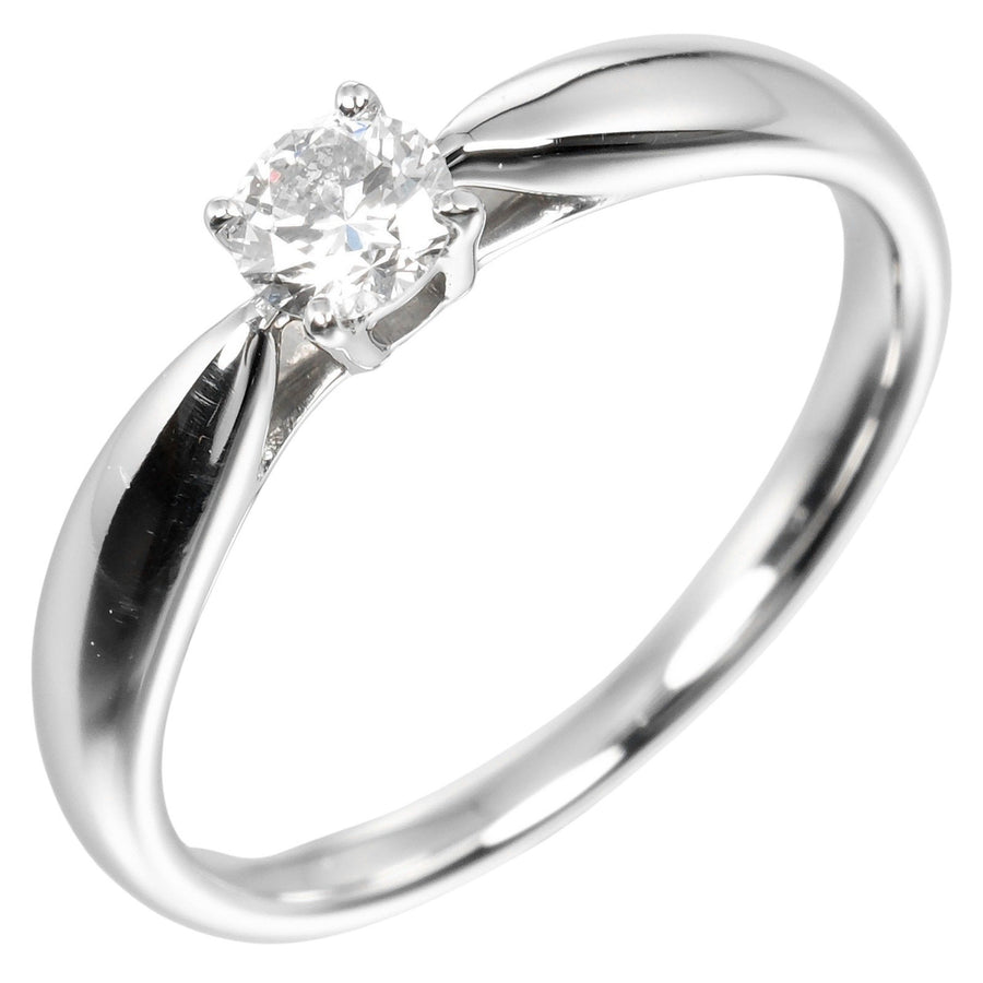 Tiffany & Co. Platinum Diamond Ring with Box and Grading Report