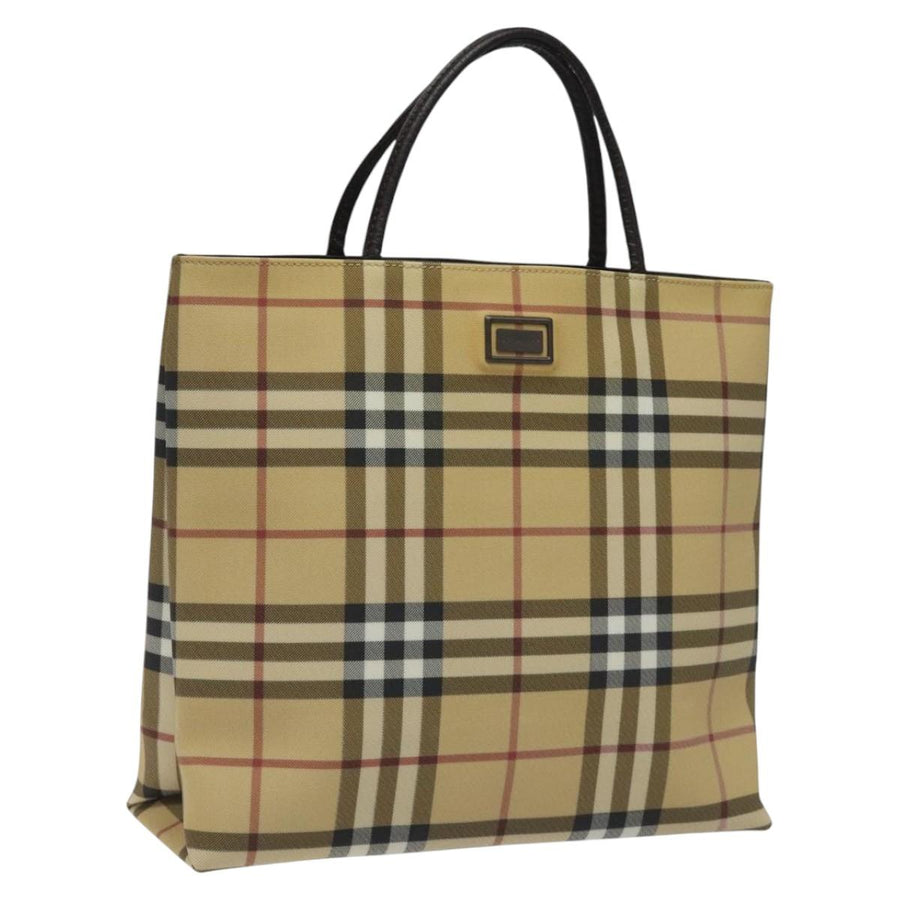 Burberry Nova Check Canvas Tote Bag