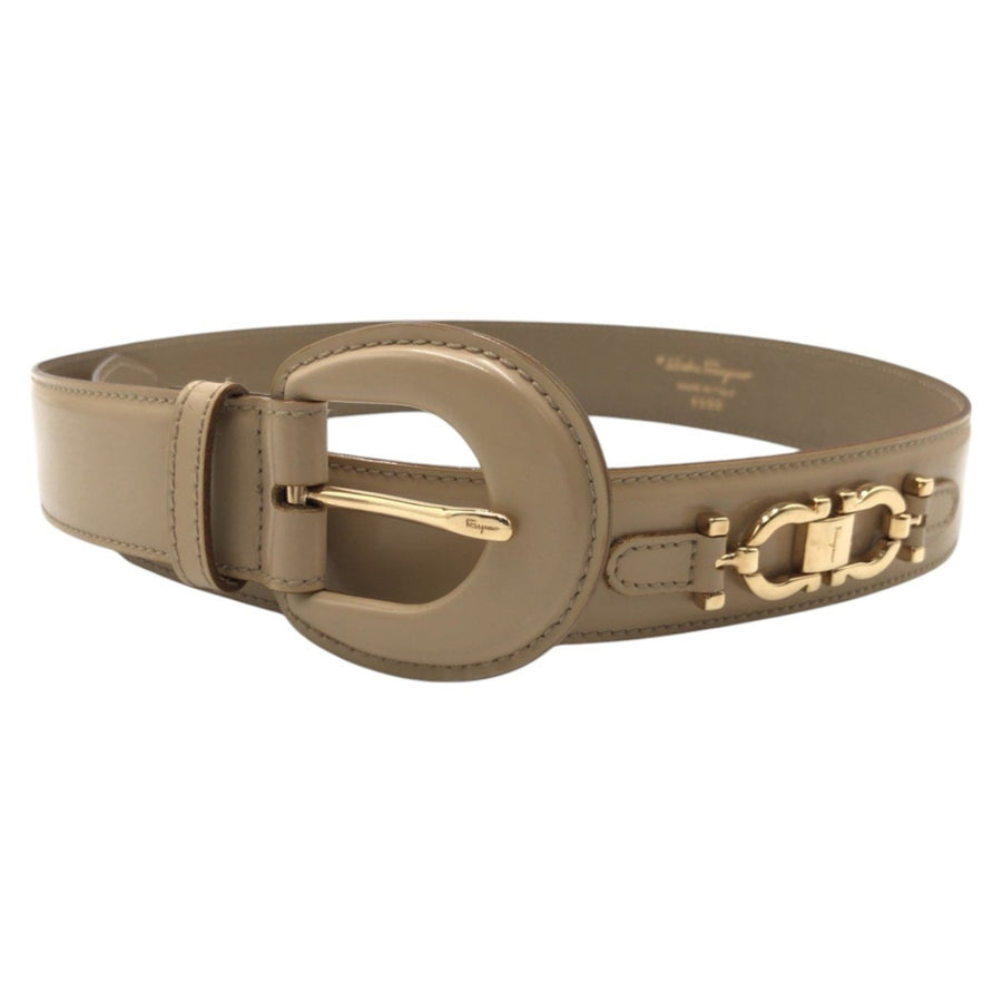 Salvatore Ferragamo Leather Belt with Gancini Buckle