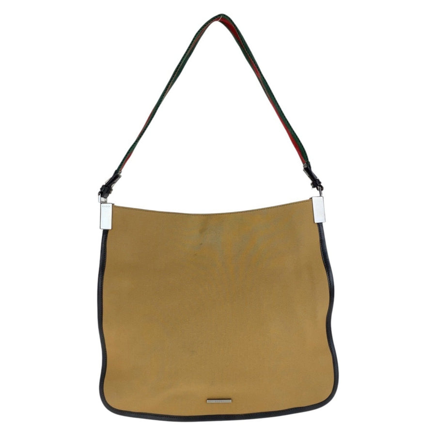 Gucci Shoulder Bag Canvas Leather