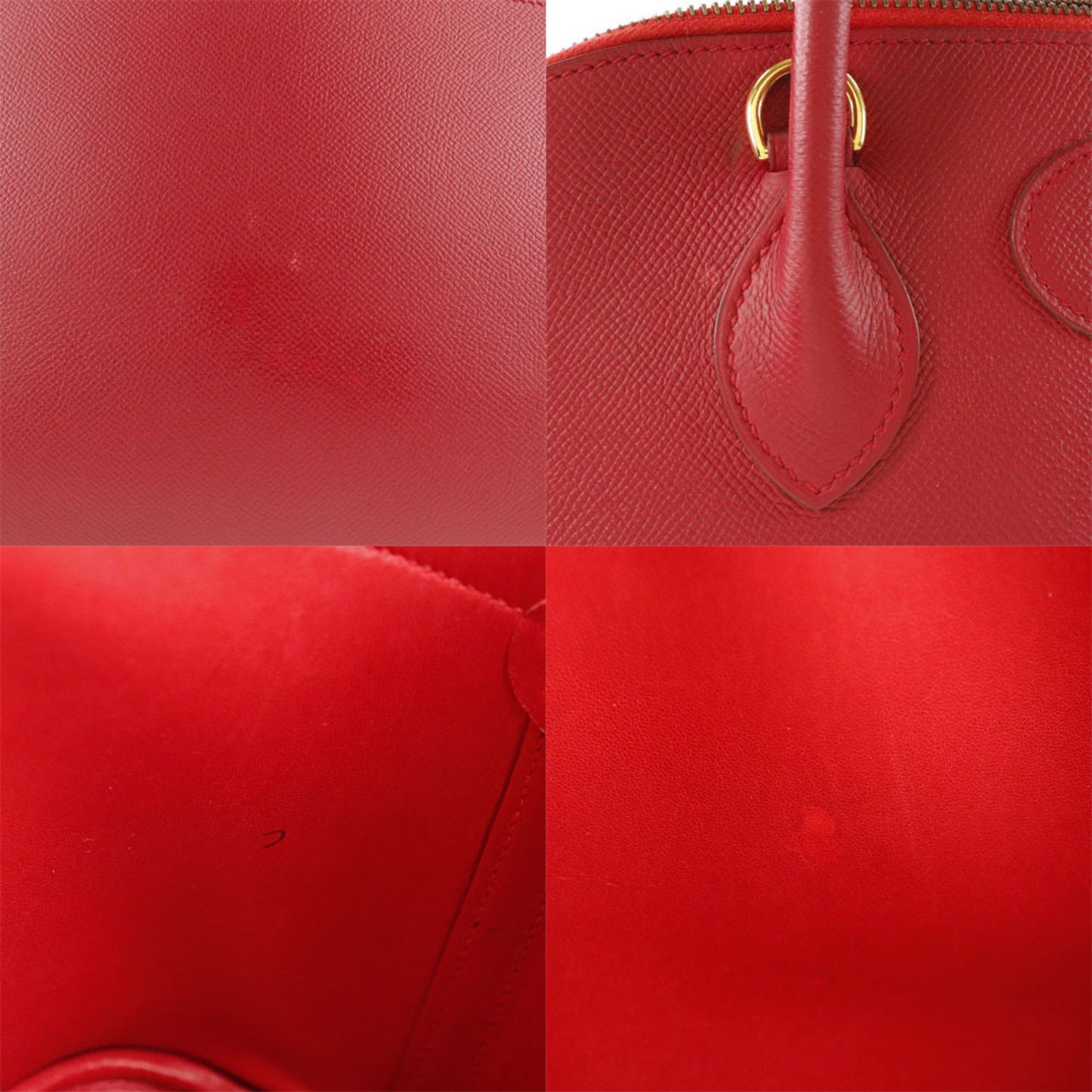 Hermès Red Leather Bolide