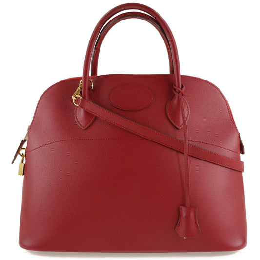 Hermès Red Leather Bolide