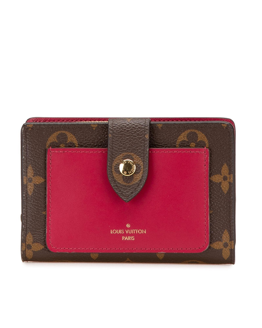 Louis Vuitton Monogram Canvas Wallet with Snap Button Closure