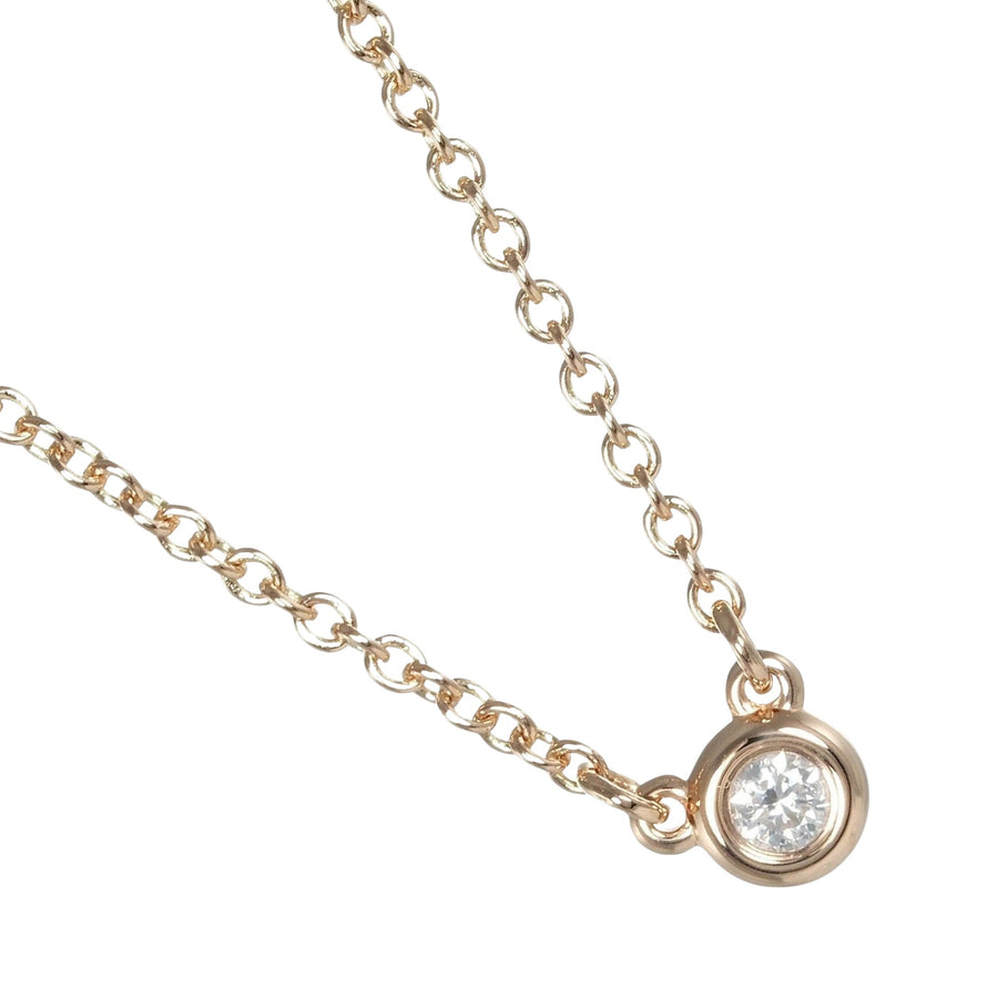Tiffany & Co. Rose Gold Diamond Pendant Necklace