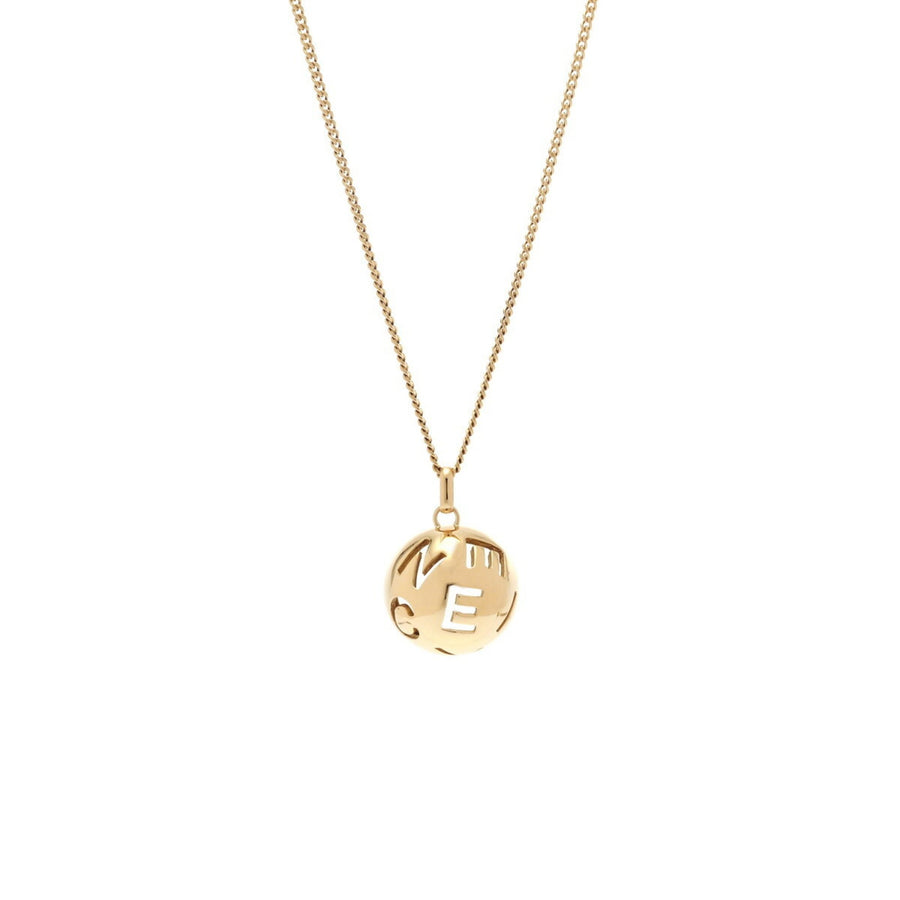 Celine Yellow Gold Pendant Necklace Polished Finish