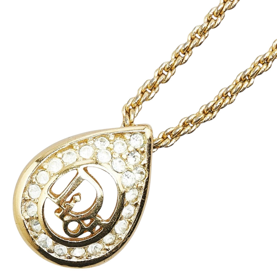 Dior Gold Plated Pendant Necklace with Scratches