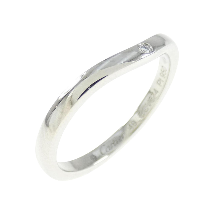 Cartier Platinum Ballerine Diamond Ring with Certificate