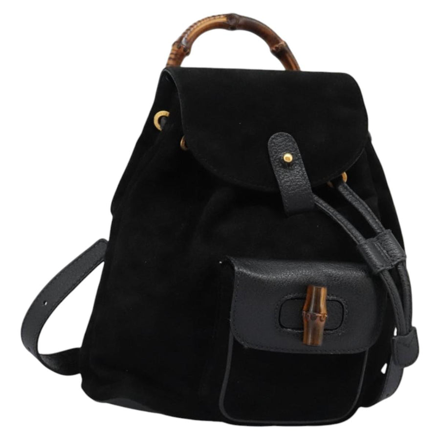 Gucci Bamboo Suede Backpack