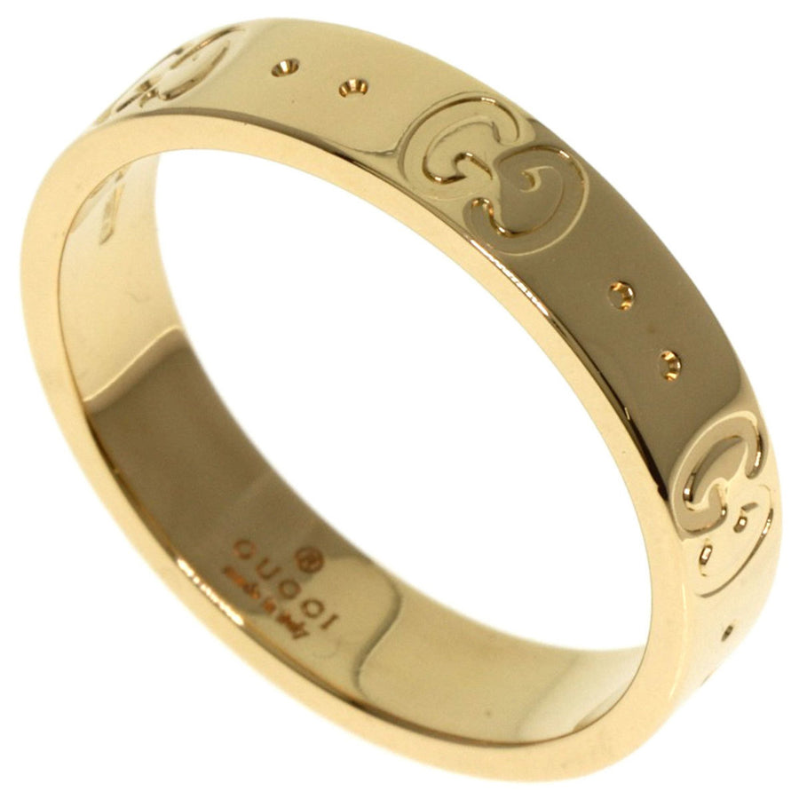 Gucci Icon Yellow Gold Ring - Polished and Good Condition