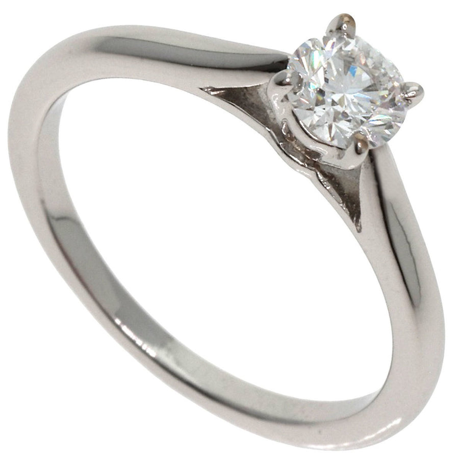 Cartier Platinum Solitaire Ring with Polished Finish