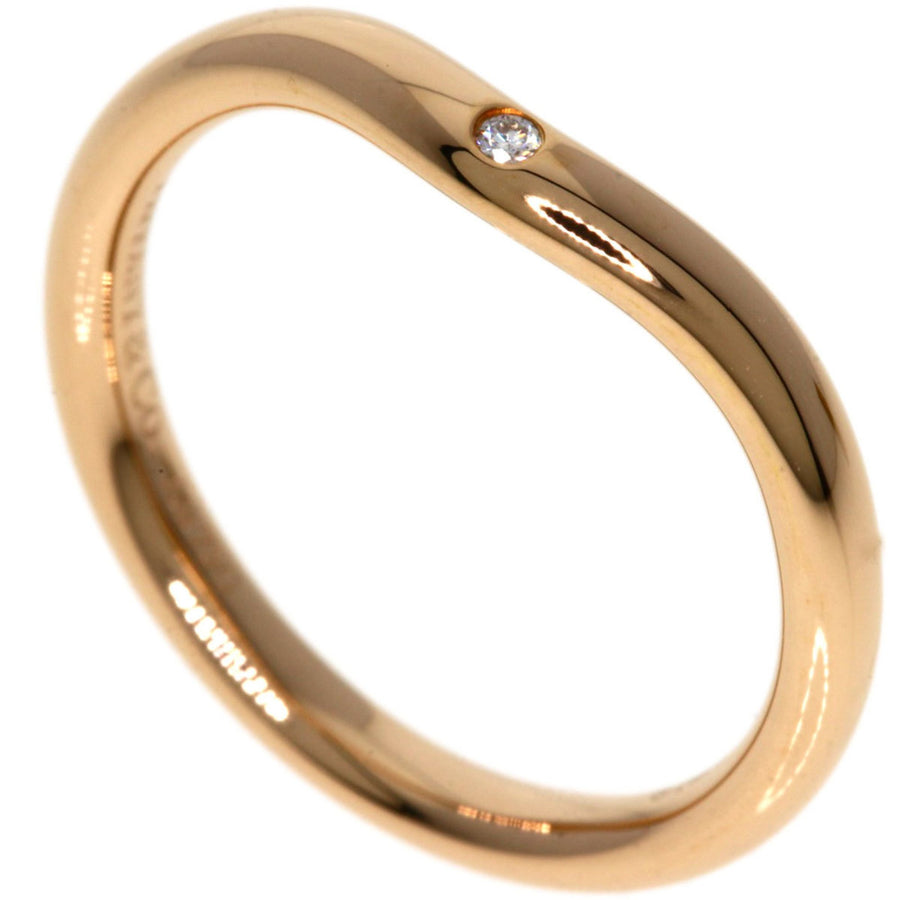 Tiffany & Co. Curved Rose Gold Band with Slight Scratches