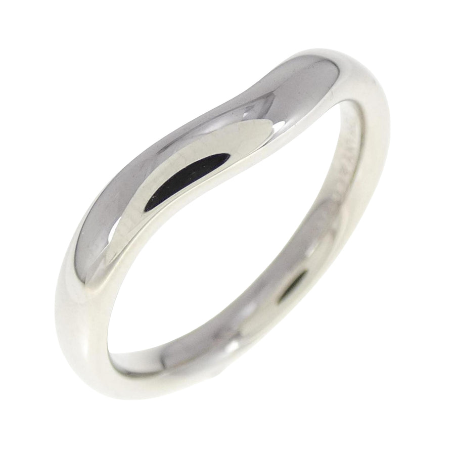 Tiffany & Co. Curved Platinum Band with Slight Scratches