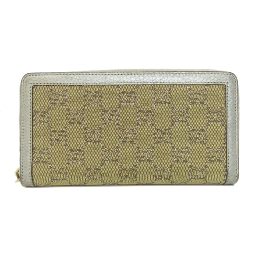 Gucci Canvas Bamboo Clutch with Slight Scratches and Rubbing